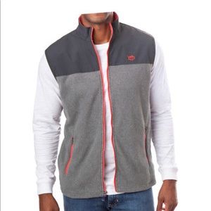 Southern Tide Men Iron Gray Cambridge Fleece Vest